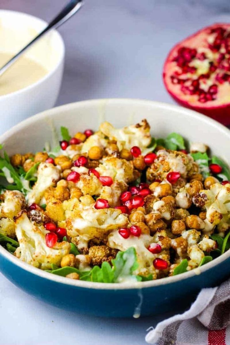 Roasted Cauliflower With Tahini Drizzle