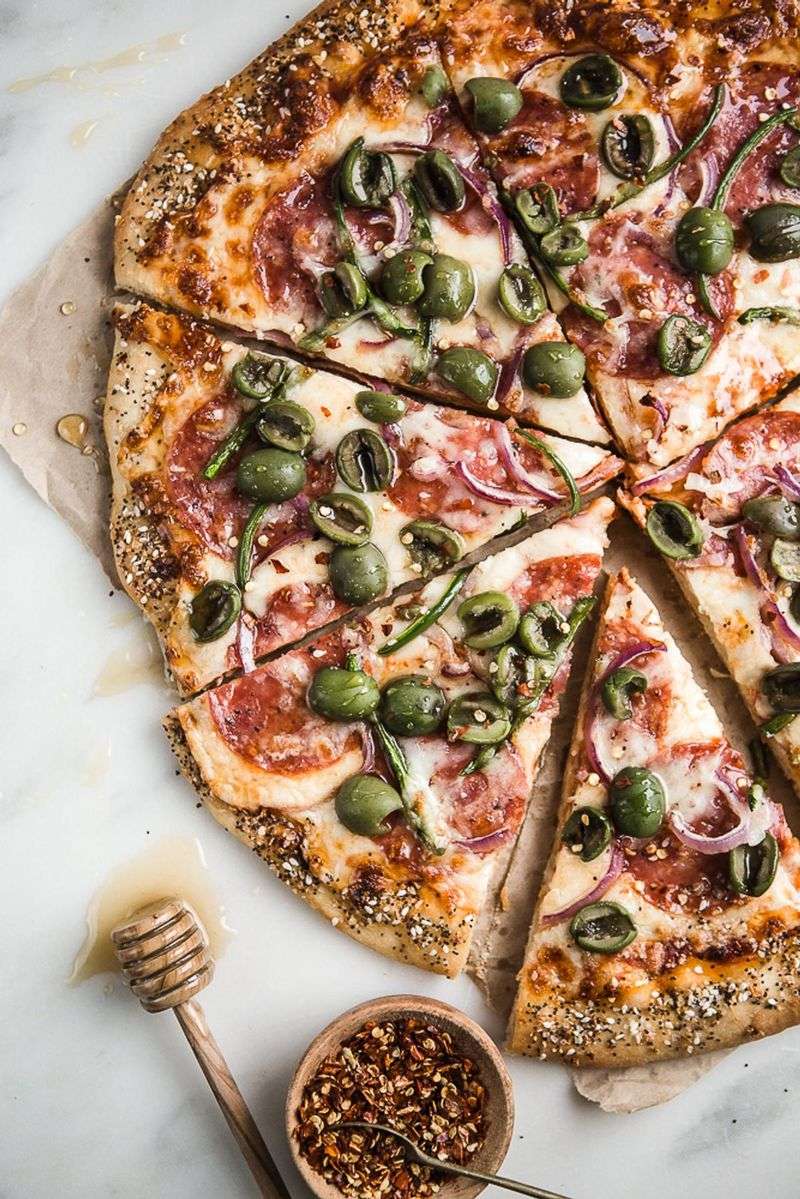 Honey Drizzled On Pizza