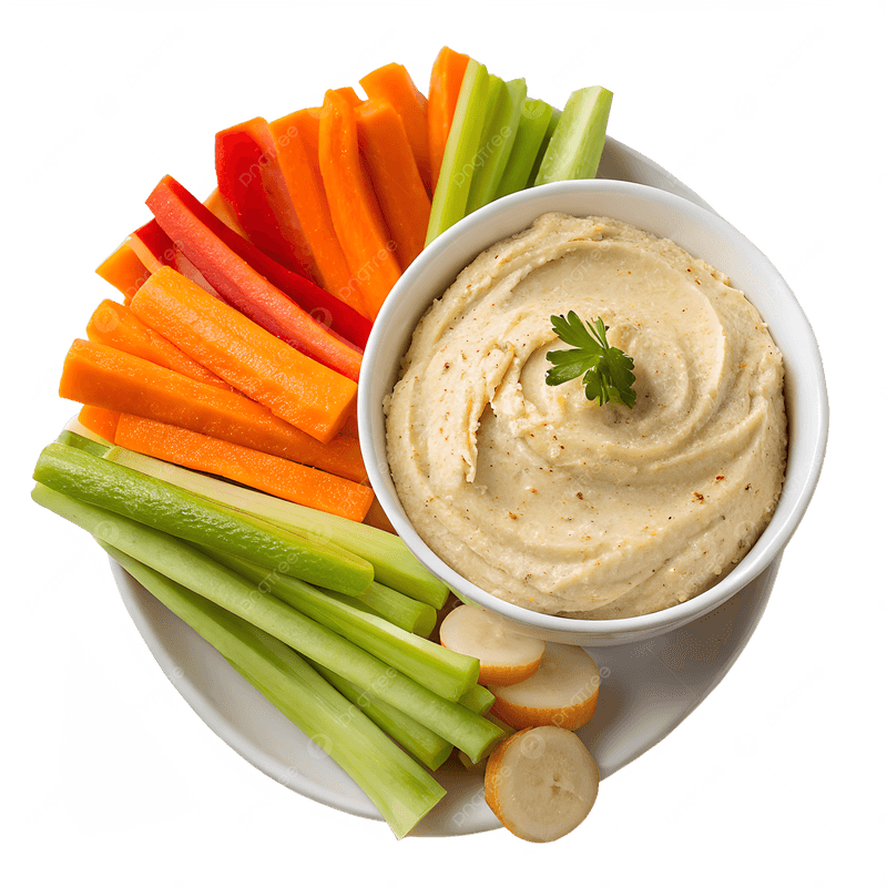 Hummus With Veggie Sticks