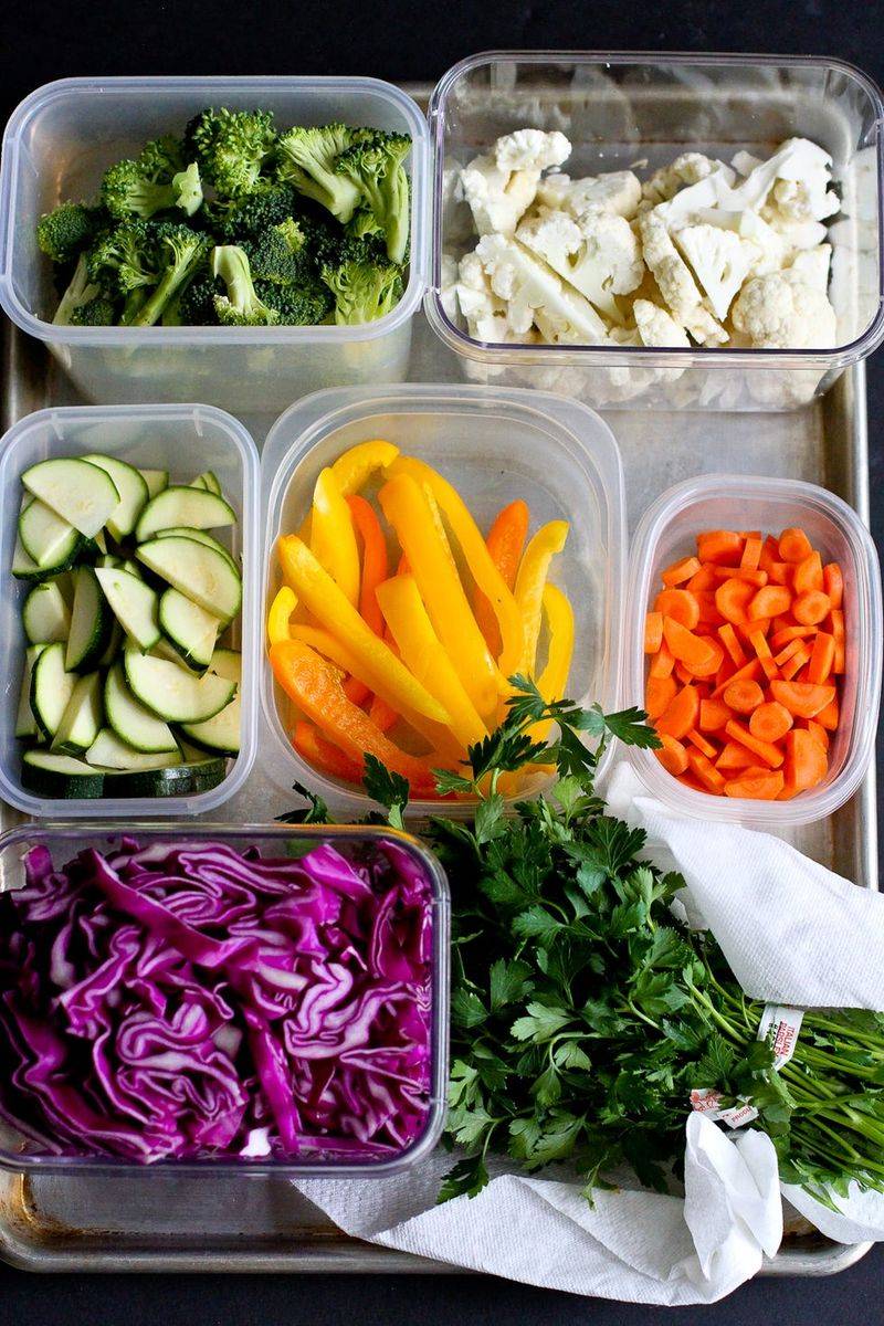 Chopped Veggie Command Center