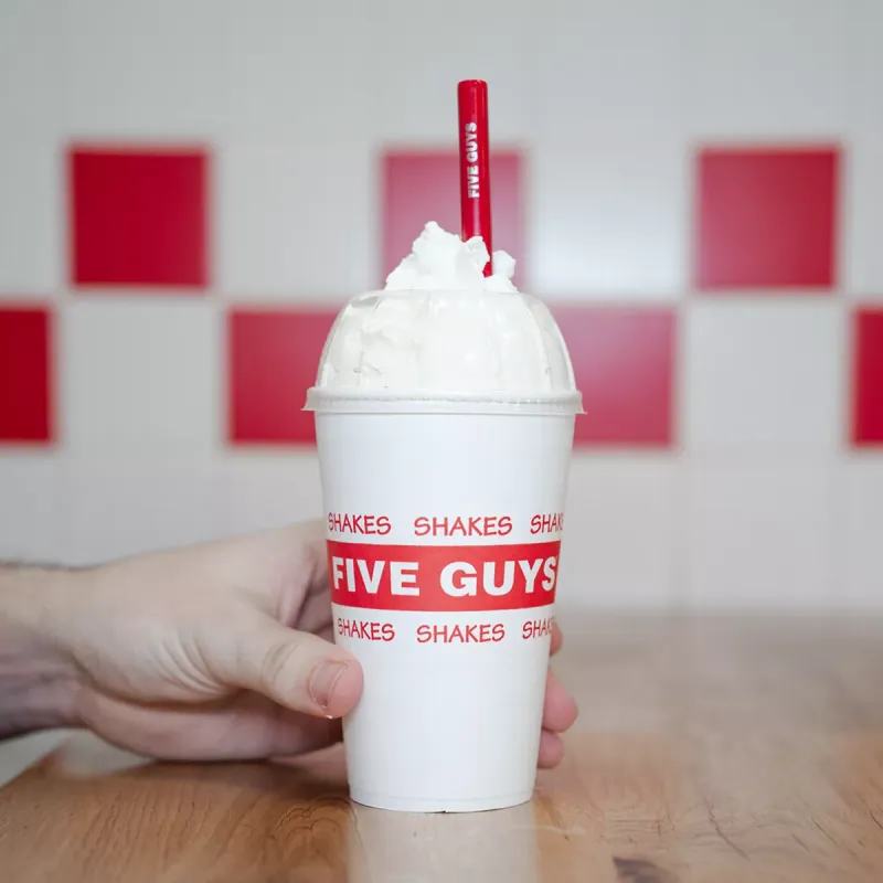 Five Guys' Bananas Foster Milkshake