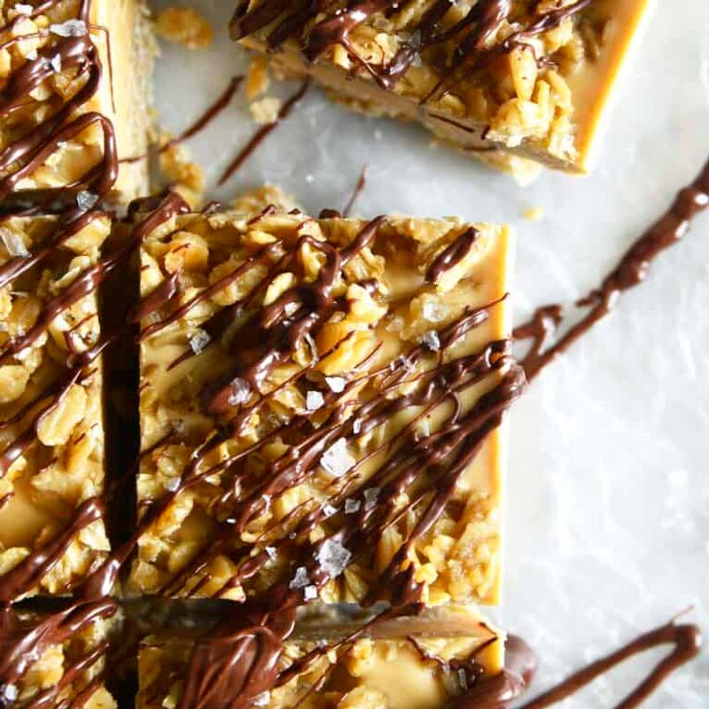 Award-Worthy Miso Caramel Popcorn Bars