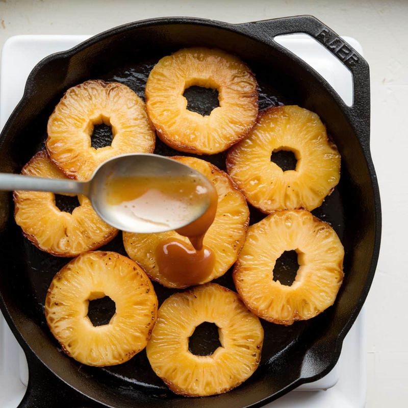 Caramelized Pineapple Chunks