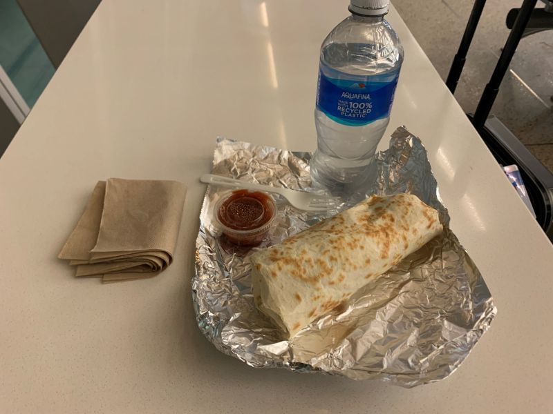 Pre-Made Burritos Wrapped In Foil