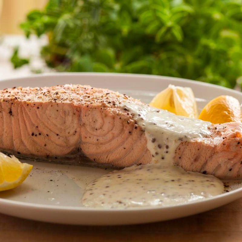 Salmon's Silky Center