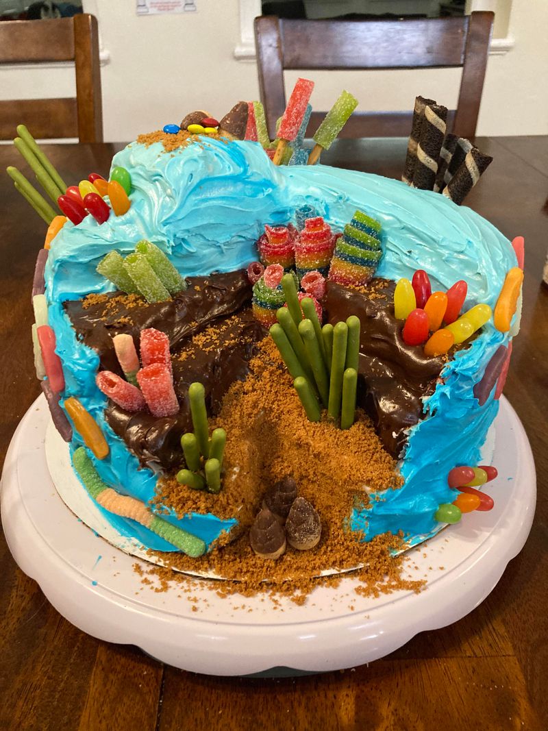 Coral Reef Meringue Sculpture