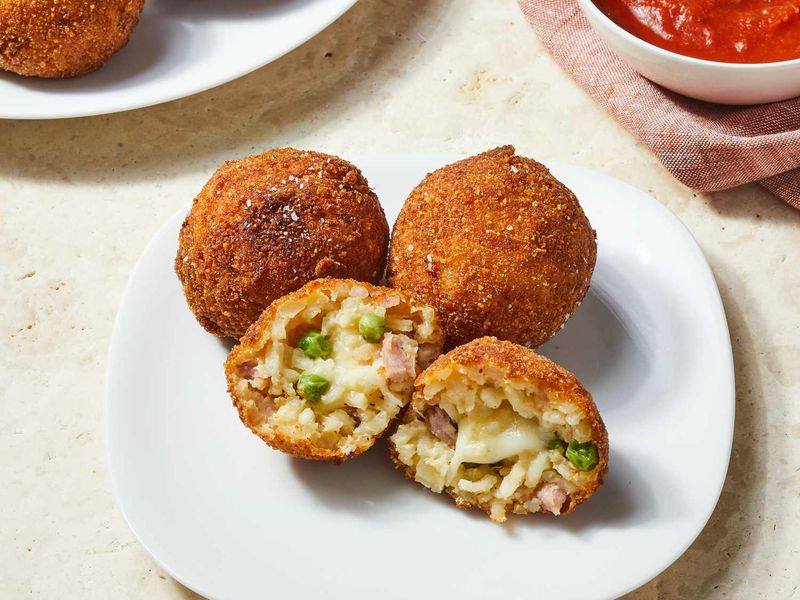 Pea And Parmesan Arancini