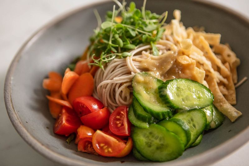 Chilled Cucumber Noodle Bowl