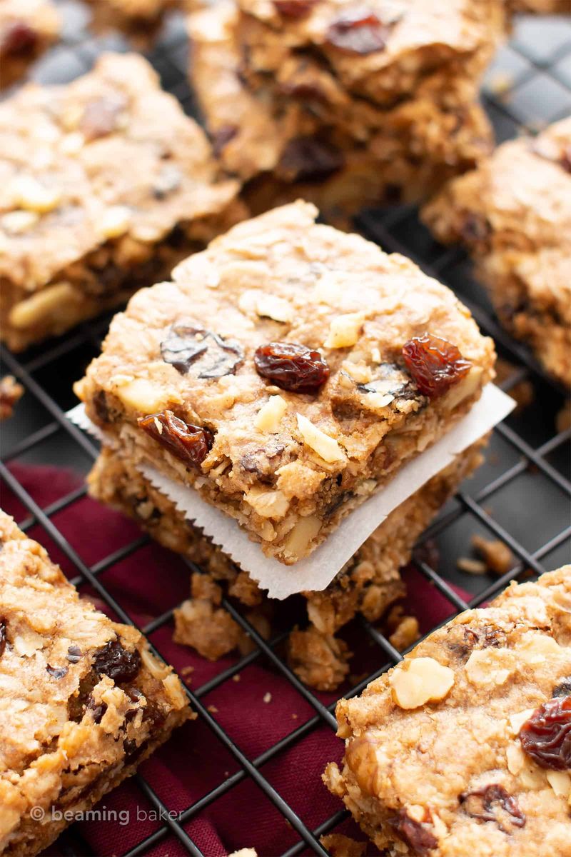 Oatmeal Raisin Cookie Squares