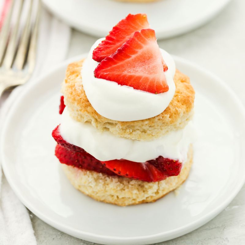 Strawberry Shortcake With Fresh Whipped Cream