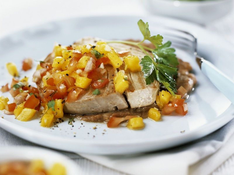 Tropical Coconut-Lime Tuna