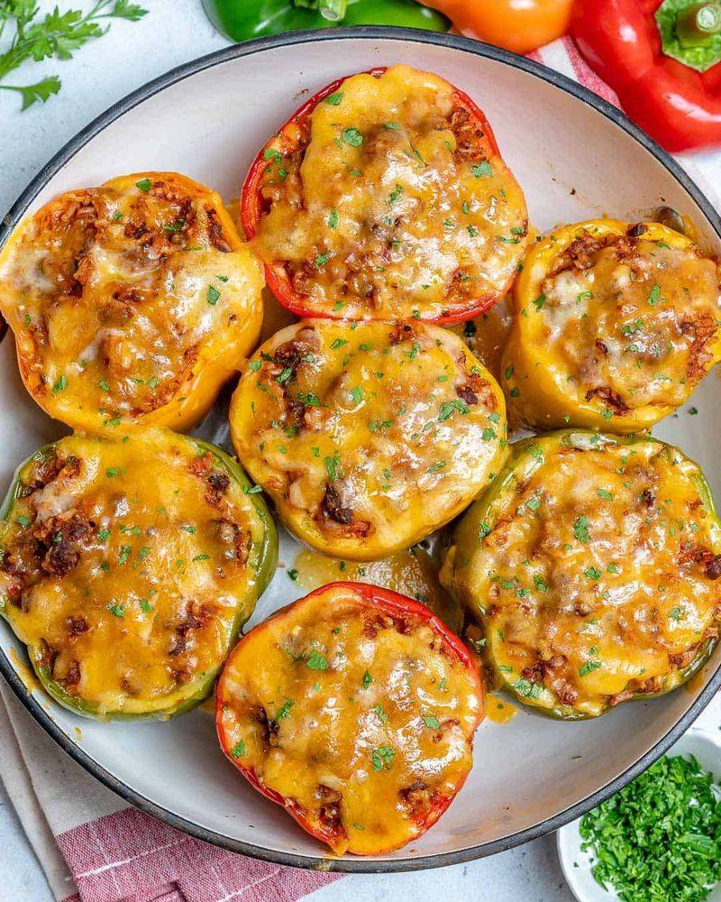 Stuffed Bell Pepper Boats