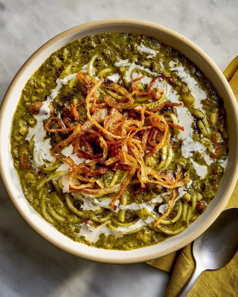Persian Herb And Bean Soup (Ash Reshteh)
