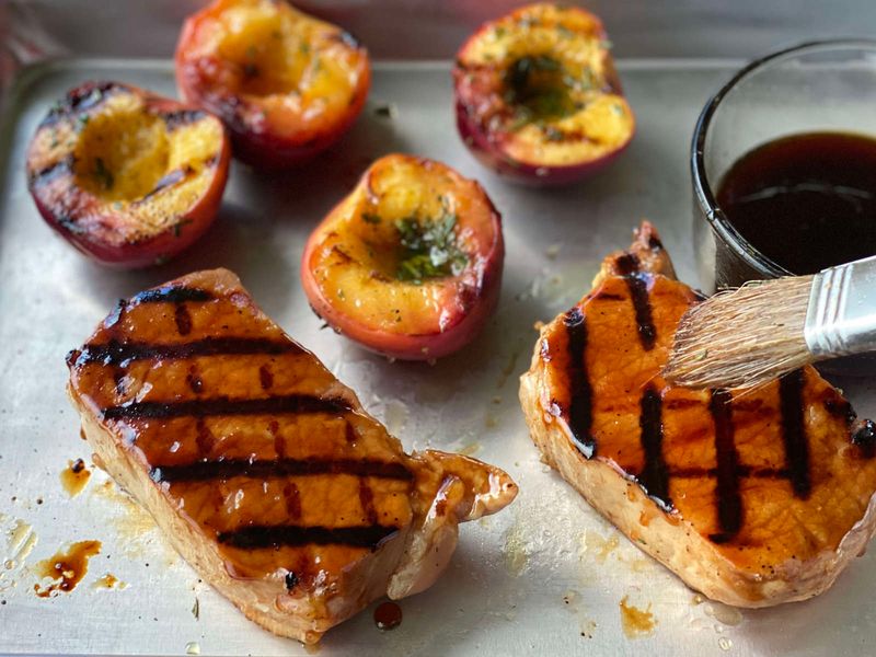 Sweet Tea-Marinated Pork Chops