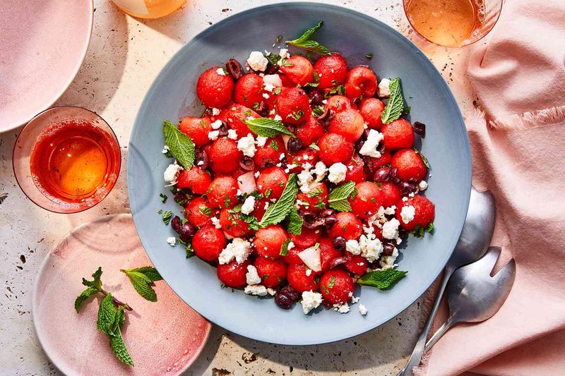 Watermelon Feta Mint Salad