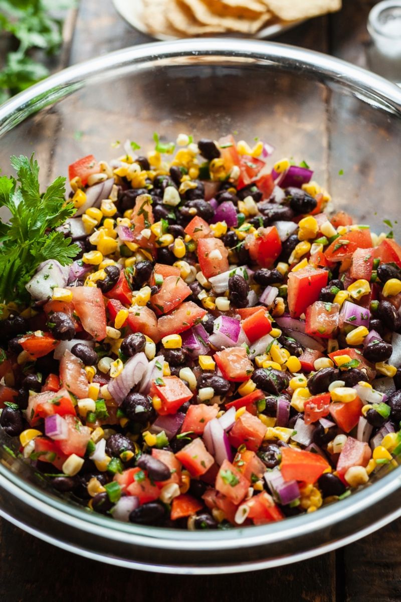 Roasted Corn And Black Bean Salsa