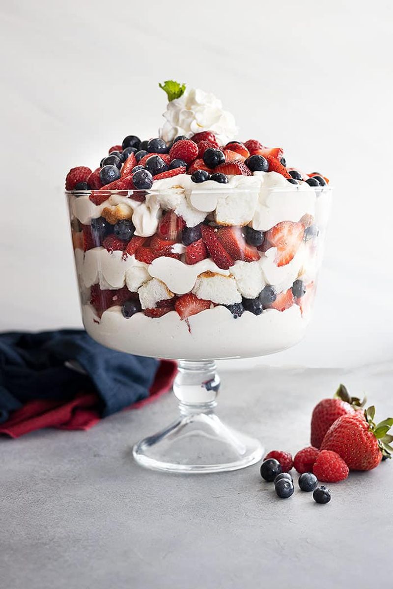 Fresh Berry Coconut Milk Trifle