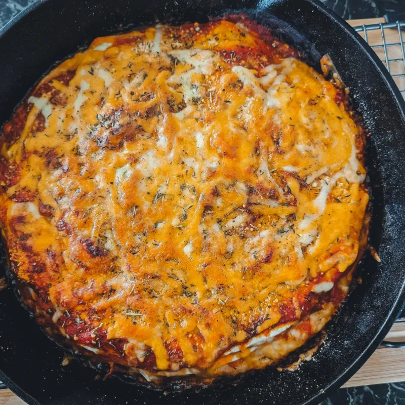 Crispy Tortilla Pan Pizza