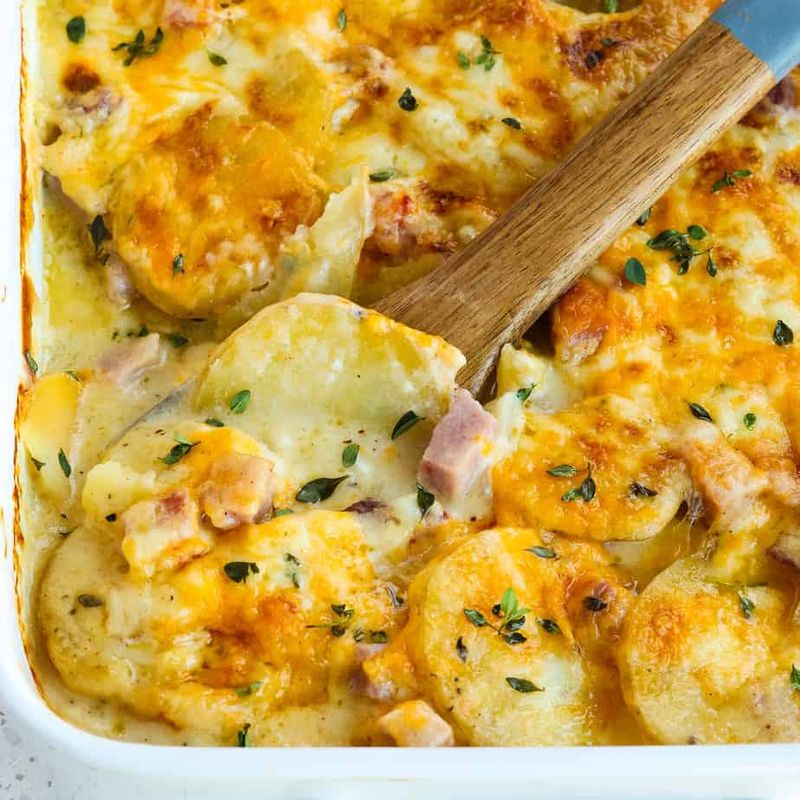 Cheesy Ham And Potato Casserole