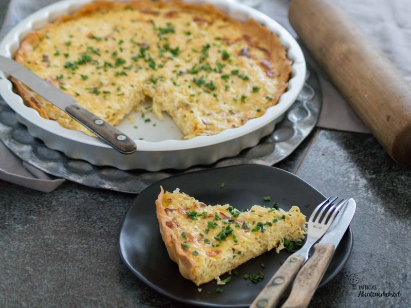 Sauerkraut Quiche With Leeks And Cheese