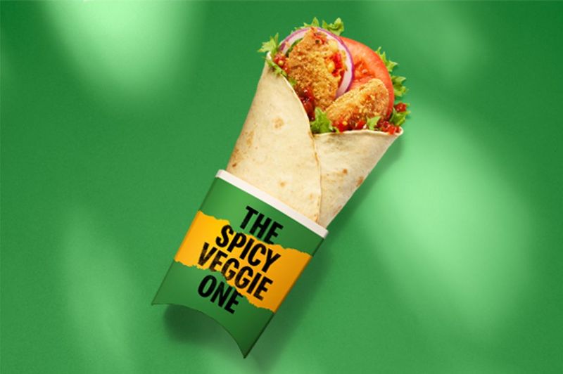 Spicy Veggie Wrap