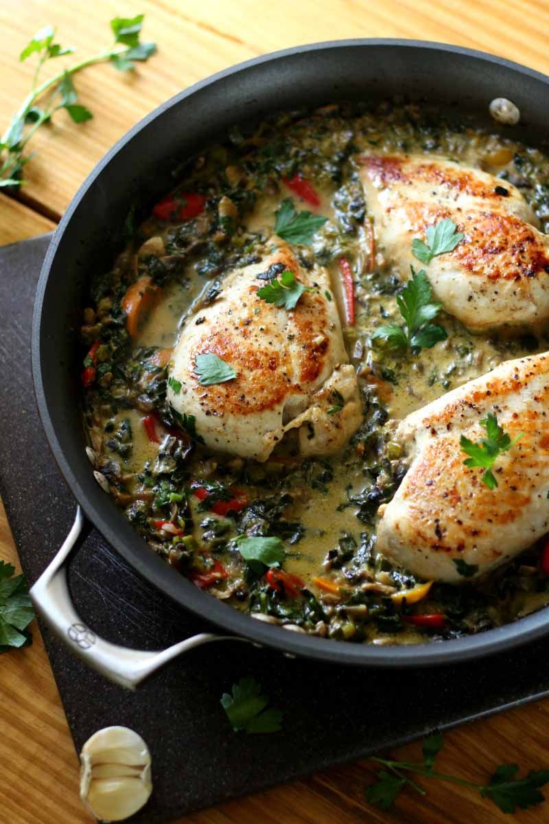 Mediterranean Chicken And Vegetable Skillet