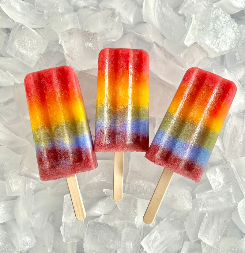 Rainbow Ice Pops