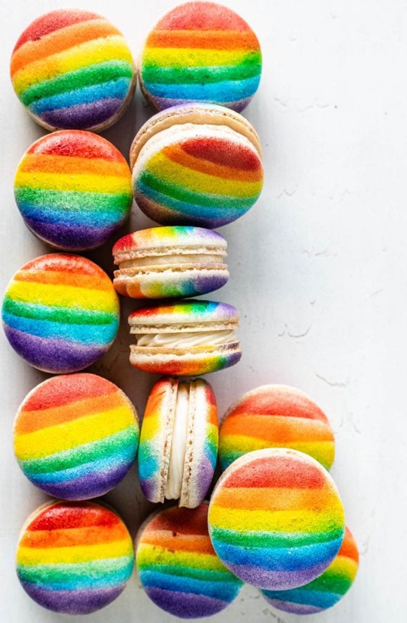 Rainbow Macarons