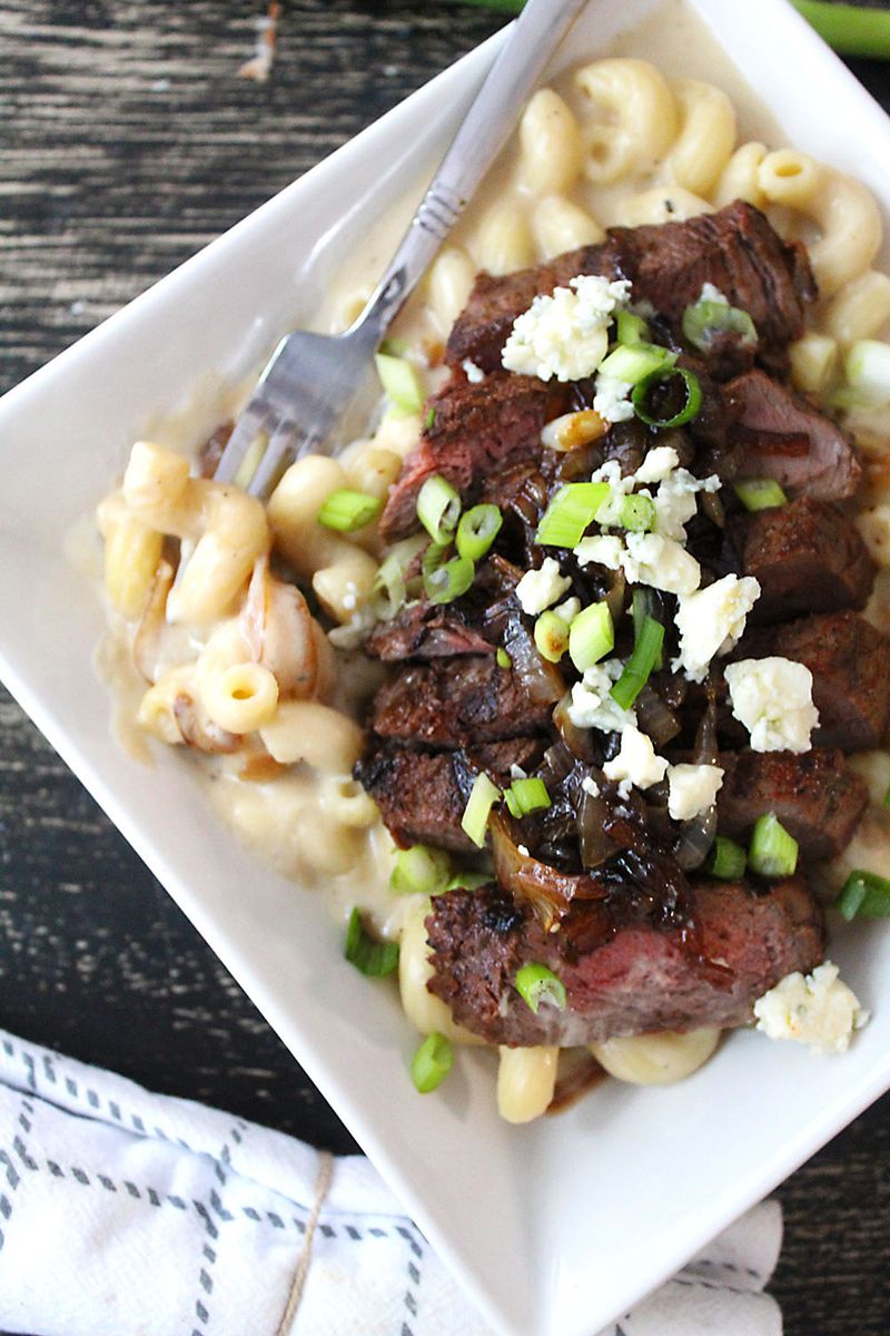 The Steakhouse Mac & Cheese Topped Sirloin