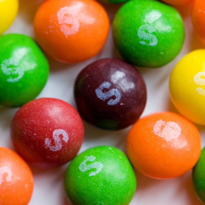 Skittles With Titanium Dioxide