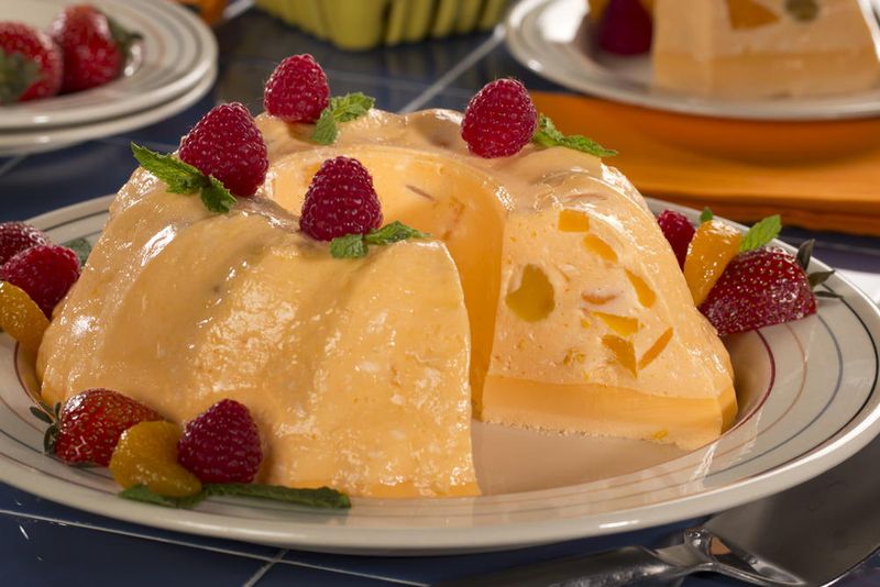 Rice Mold With Fruit Cocktail