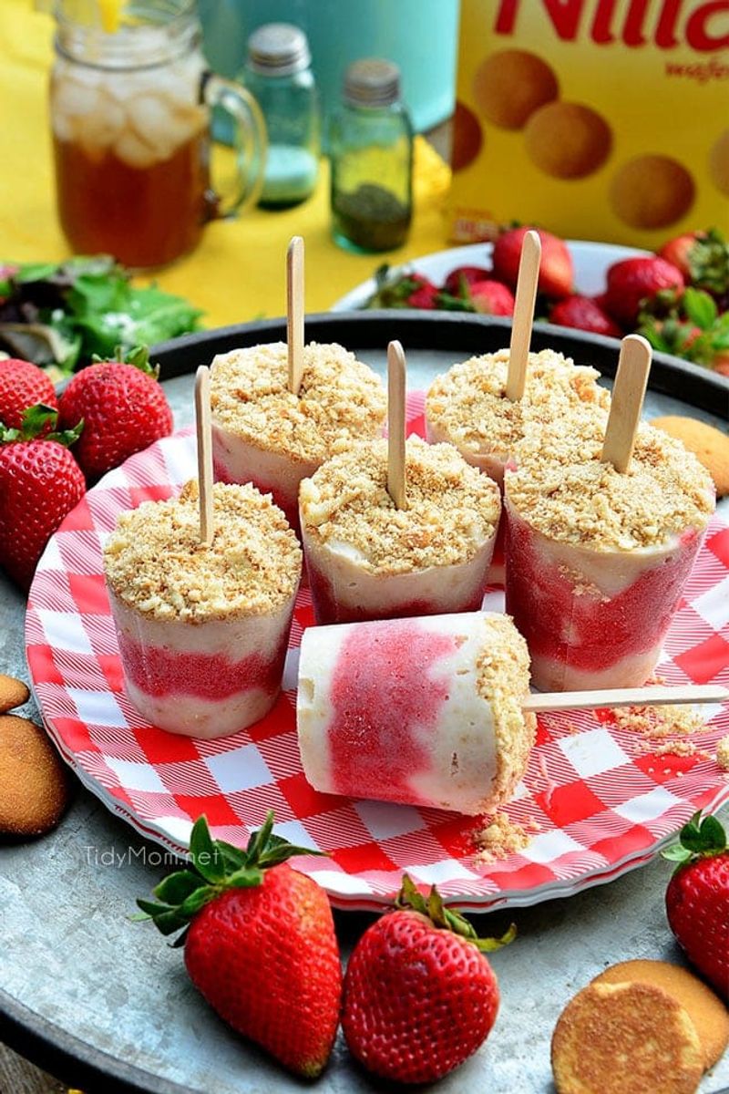 Homemade Popsicles In Dixie Cups