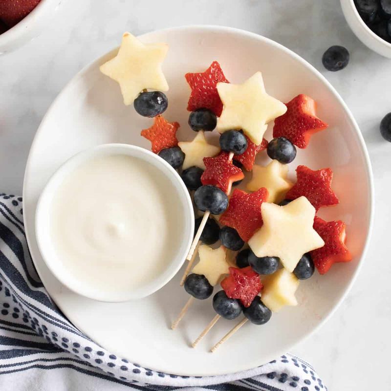 Patriotic Fruit Skewers