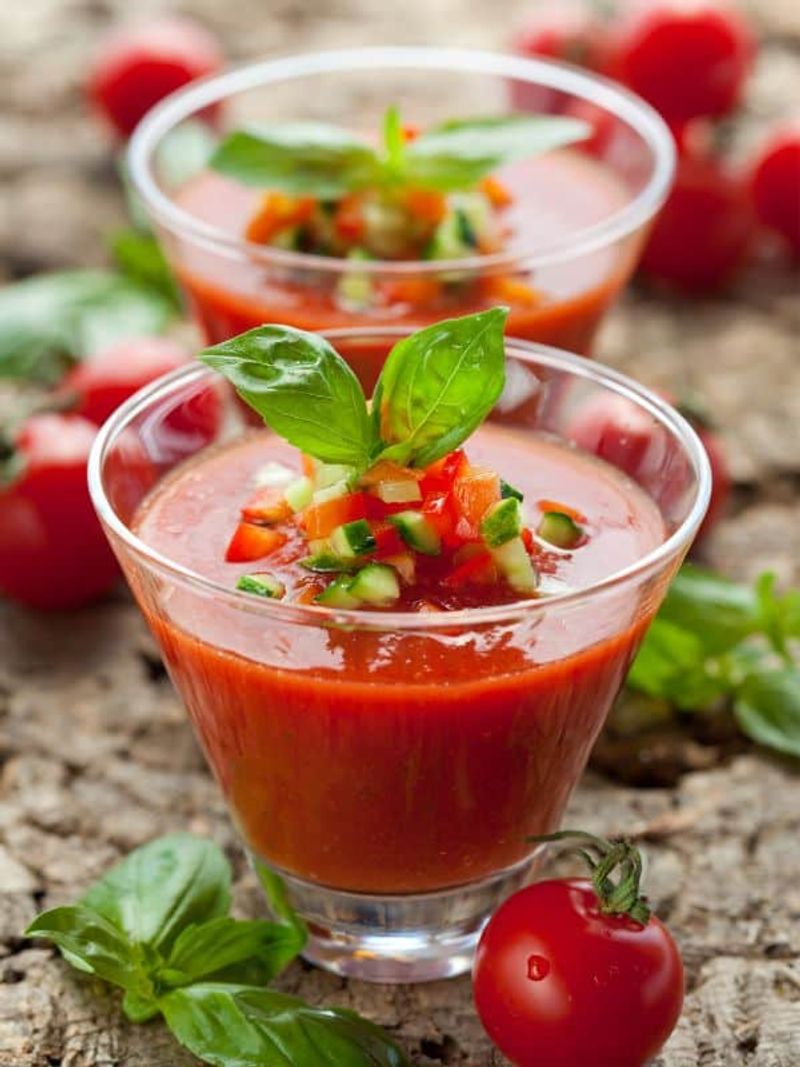 Gazpacho Shooters & Garlic Toasts