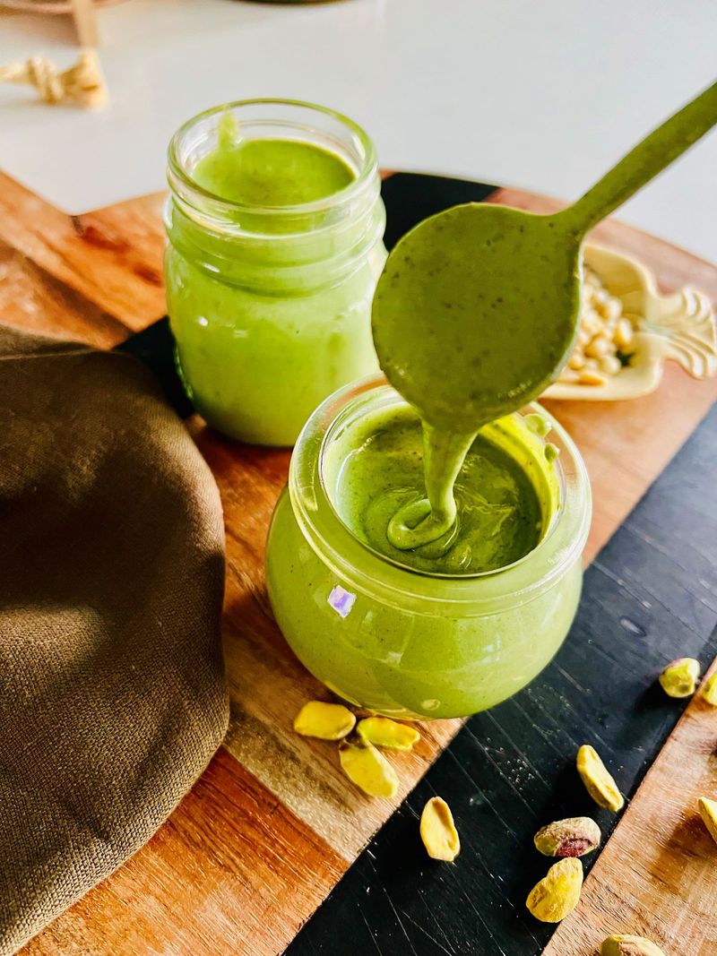 Sweetened Tahini With Pistachio Extract