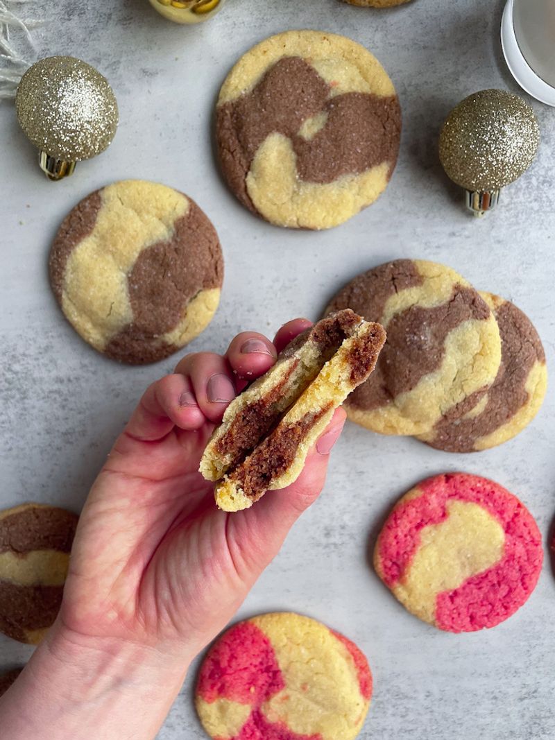 Chocolate Marble Sour Cream Cookies