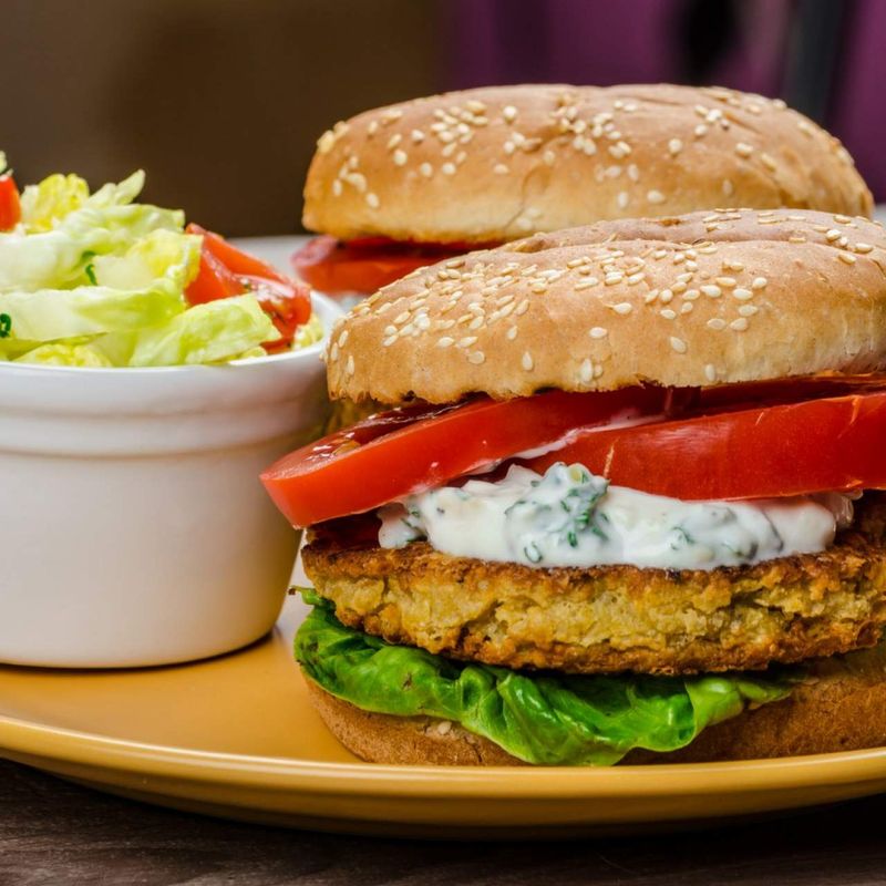 Mediterranean Chickpea Burgers