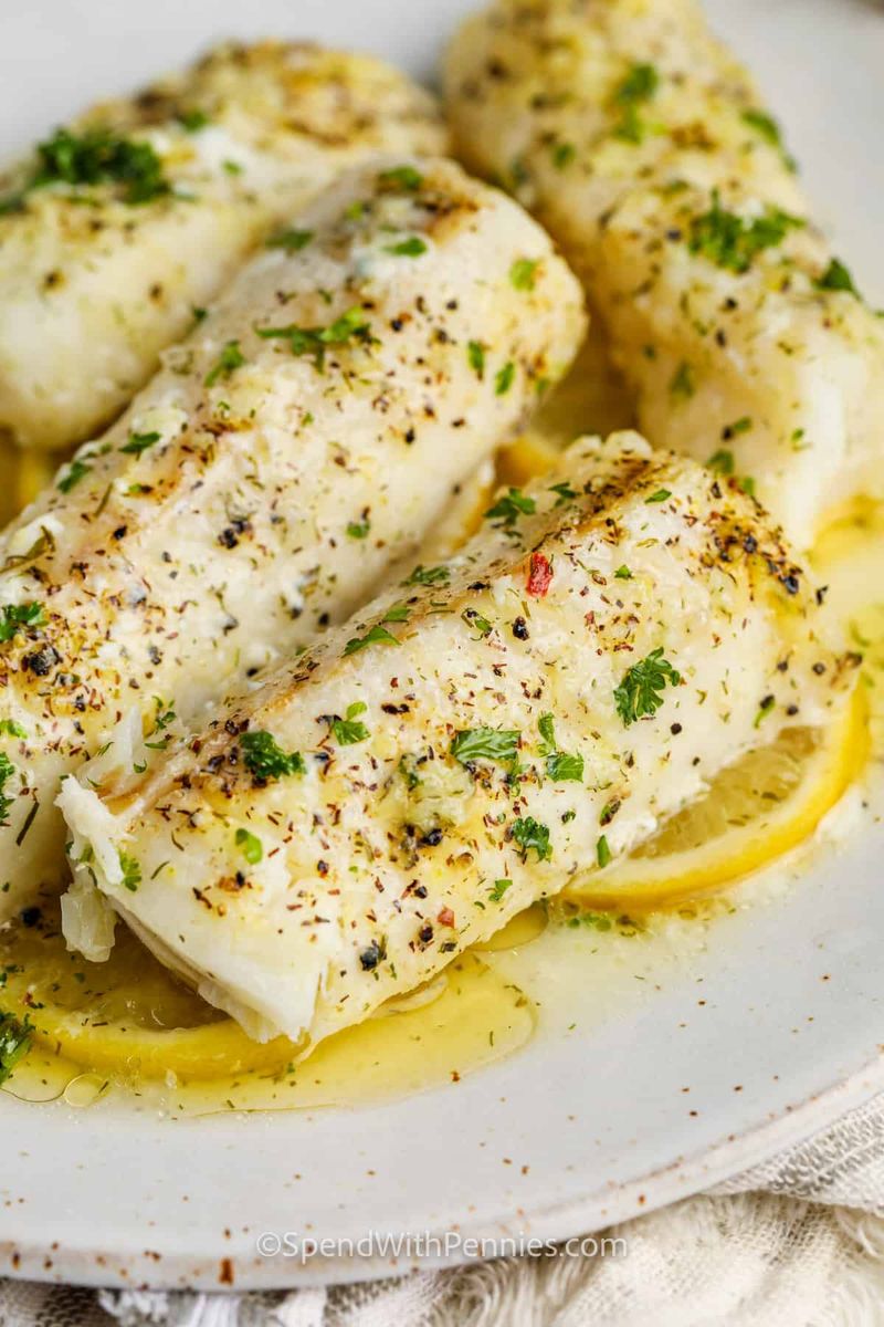 Lemon-Parsley Baked Cod