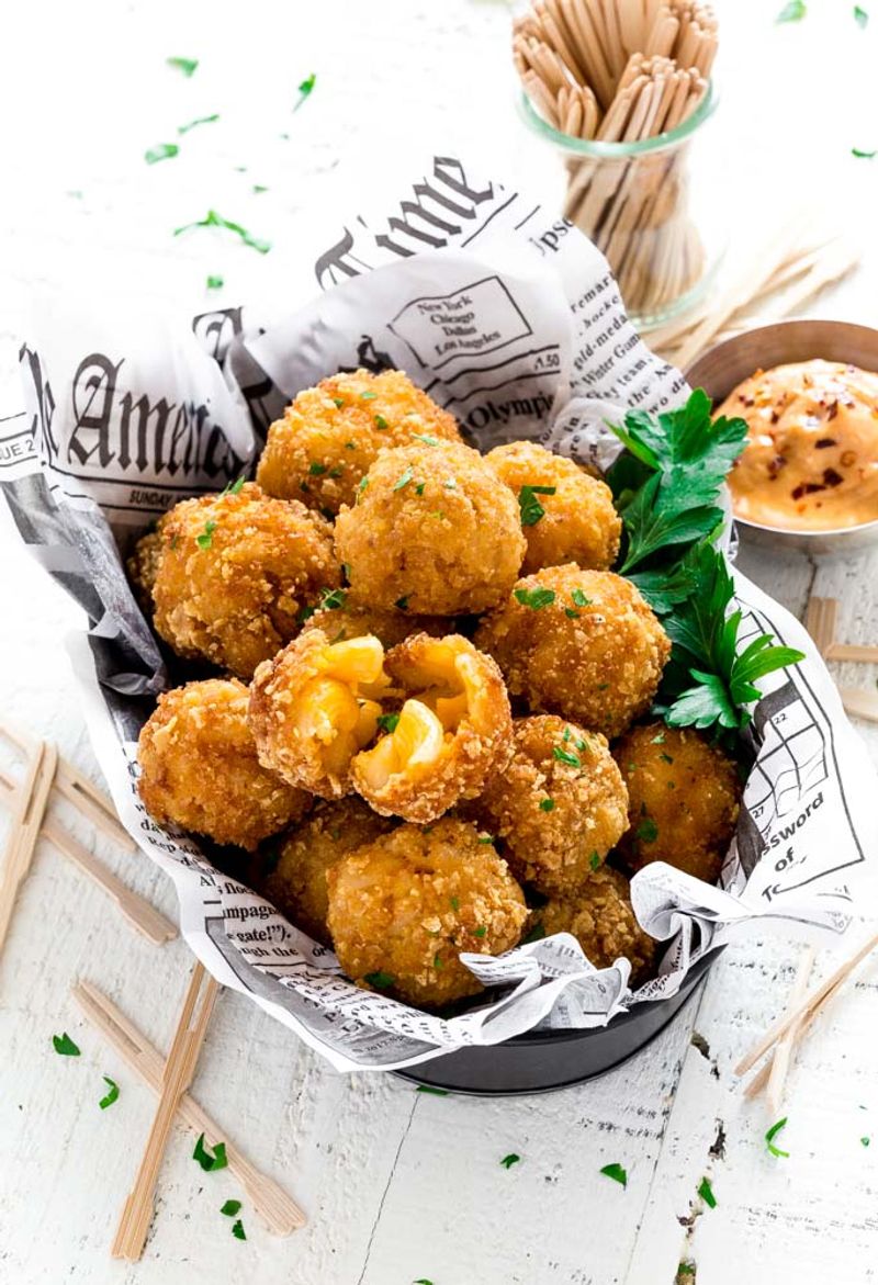 Confetti Mac And Cheese Bites