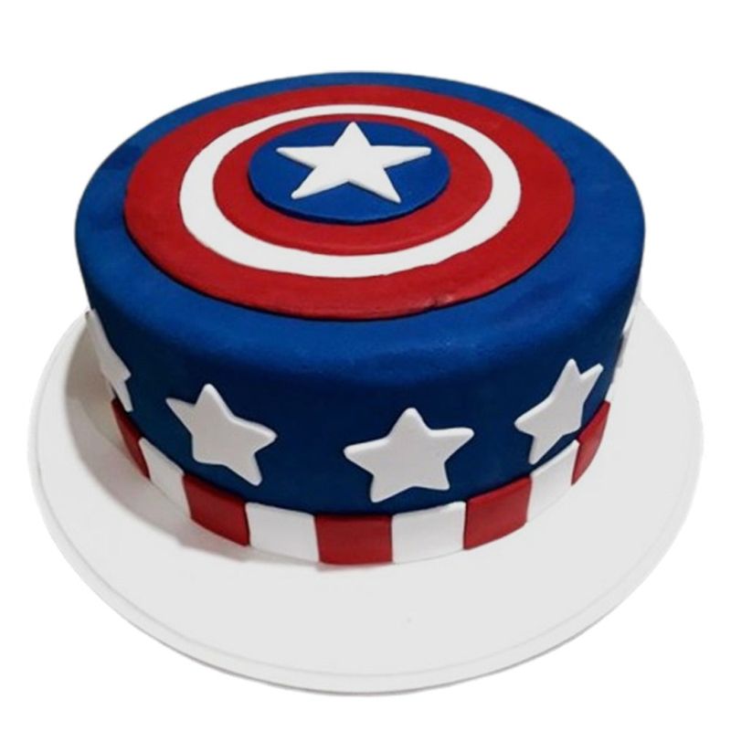 Superhero Shield Cake
