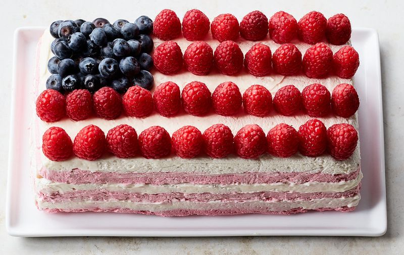 Icebox Flag Cake