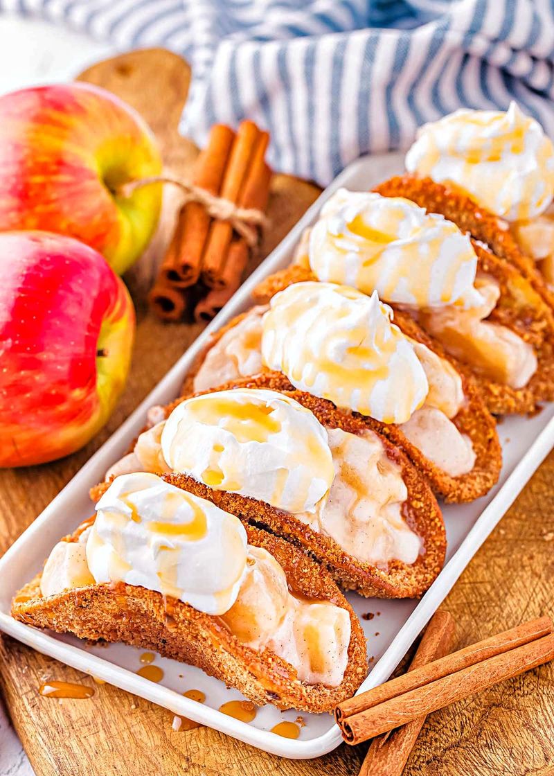 Apple Cinnamon Breakfast Tacos