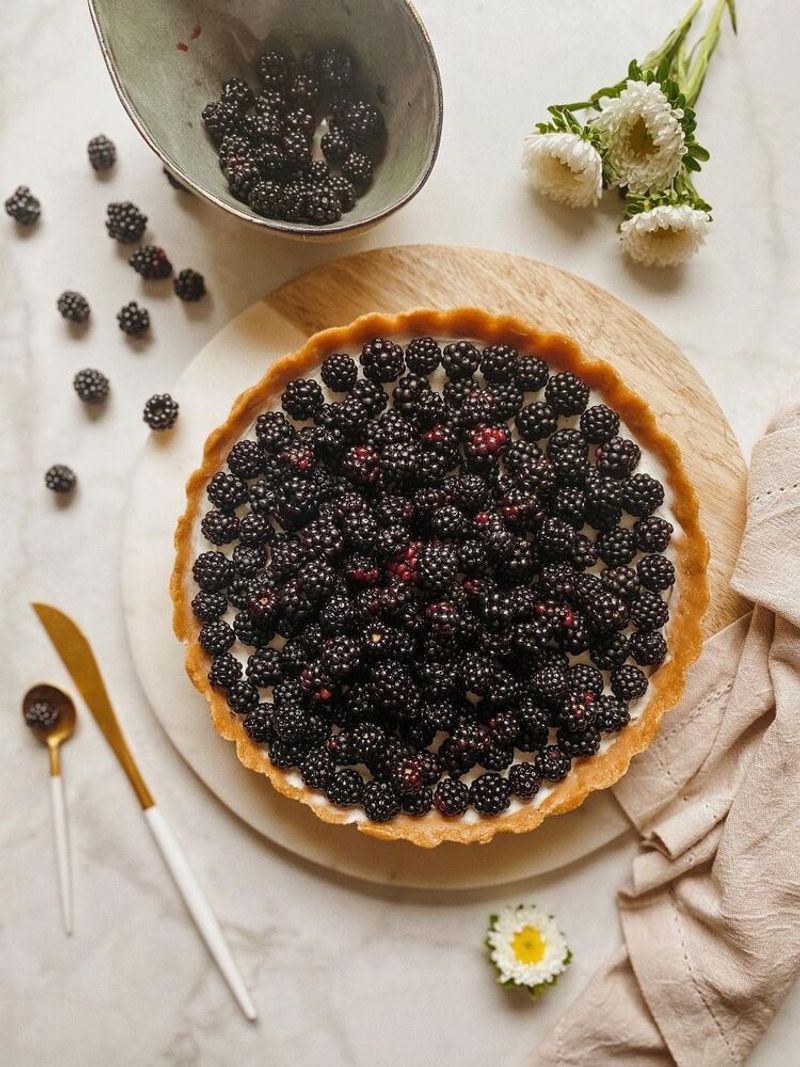Blackberry Mascarpone Tart