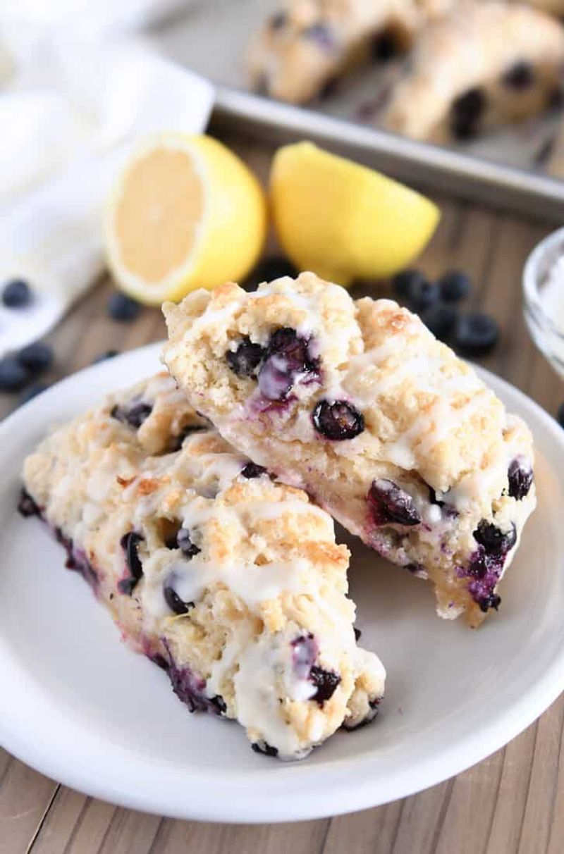 Blueberry Lemon Cream Scones
