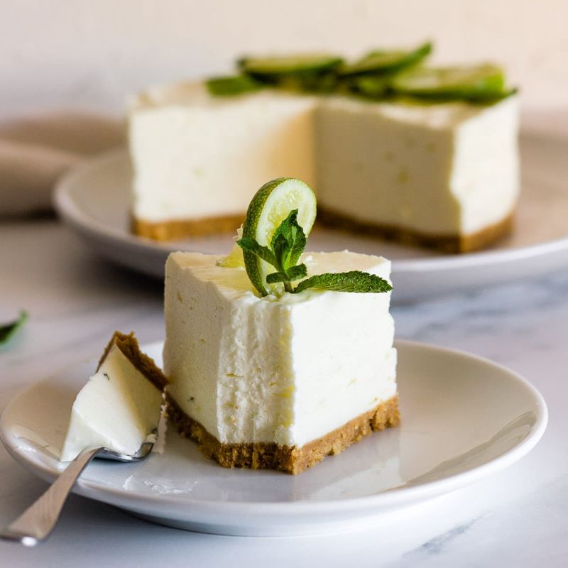 Mojito Inspired Cheesecake