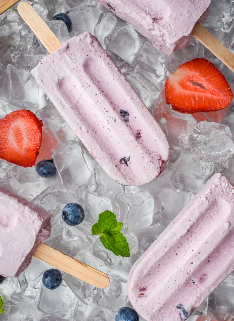 Keto Berry Popsicles