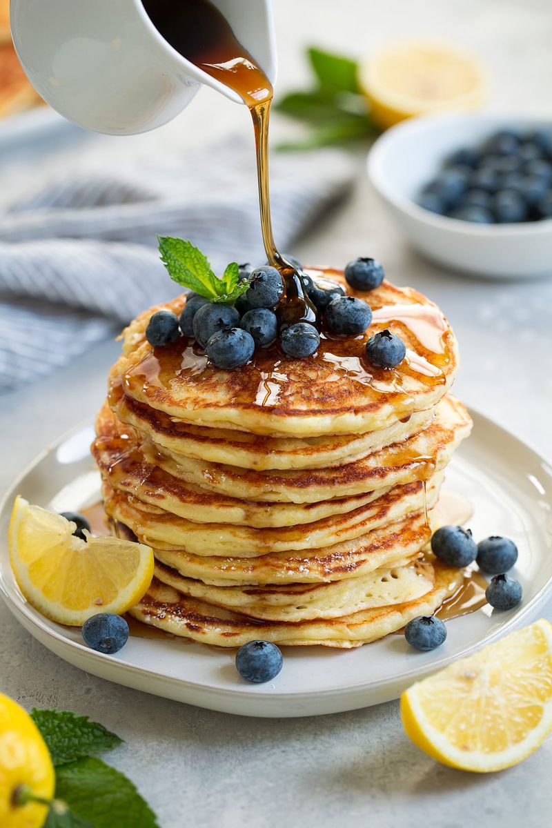 Ricotta And Lemon Zest Pancakes