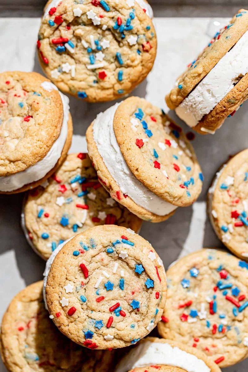Independence Day Ice Cream Sandwiches