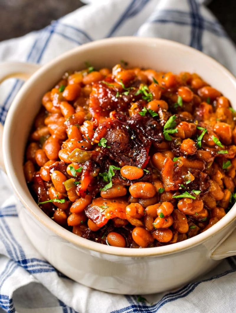 Bacon-Loaded Baked Beans