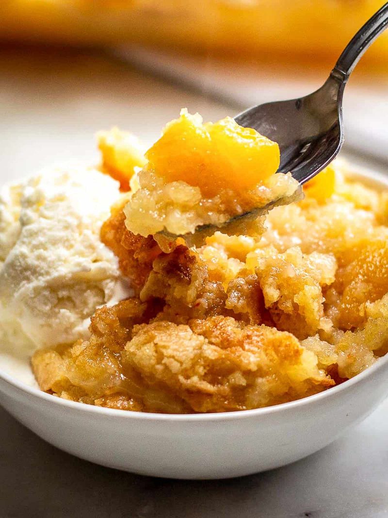 Peach Dump Cake